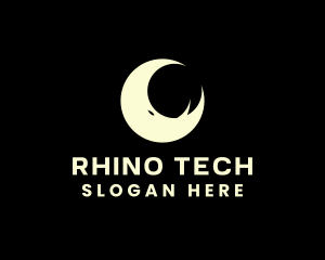 Wild Rhino Moon logo design