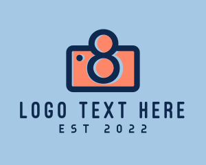 Vlog - Pastel Photography Camera logo design