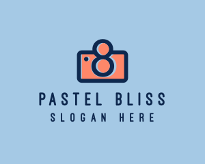 Pastel Photography Camera logo design