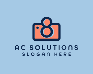 Pastel Photography Camera logo design