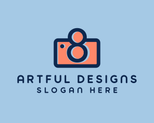 Pastel Photography Camera logo design