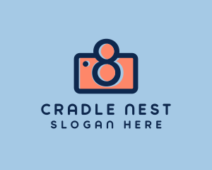 Pastel Photography Camera logo design