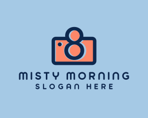 Pastel Photography Camera logo design