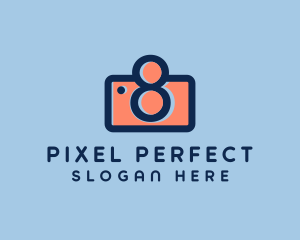 Pastel Photography Camera logo design