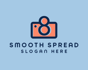 Pastel Photography Camera logo design