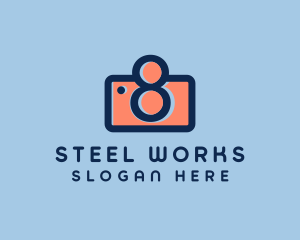 Pastel Photography Camera logo design