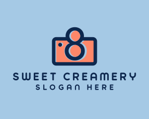 Pastel Photography Camera logo design