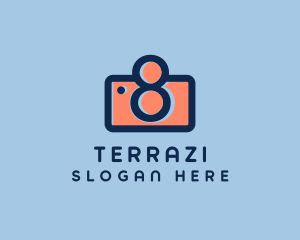 Pastel Photography Camera logo design