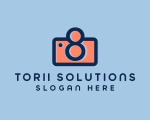 Pastel Photography Camera logo design