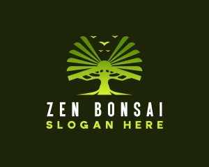 Bonsai - Tree Leaf Pages logo design