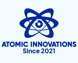 Atomic - Science Atom Eye logo design