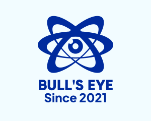 Science Atom Eye logo design