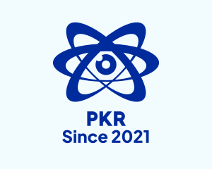 Proton - Science Atom Eye logo design