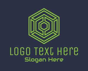 Tech Hexagon Maze  Logo