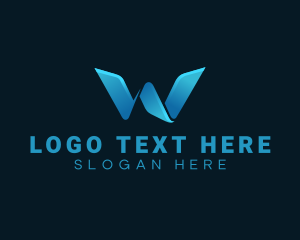 Letter W - Tech Professional Company Letter W logo design
