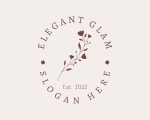 Rustic Flower Beauty Spa Logo