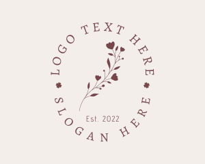 Rustic Flower Beauty Spa Logo