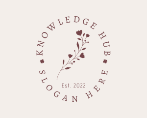 Hand Drawn - Rustic Flower Beauty Spa logo design