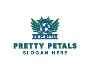 Soccer Ball Football Emblem logo design