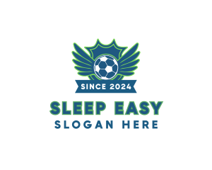 Soccer Ball Football Emblem logo design