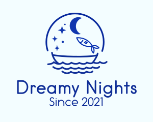 Starry Night Fishing logo design