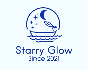 Starry Night Fishing logo design