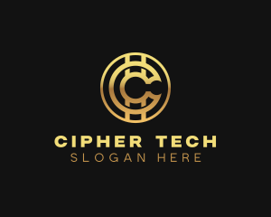 Cryptography - Cryptocurrency Cyber Finance logo design