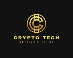 Cryptocurrency - Cryptocurrency Cyber Finance logo design