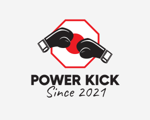 Japanese Kick Boxing  logo design