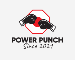 Punch - Japanese Kick Boxing logo design