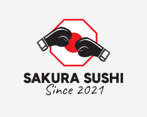 Japanese Kick Boxing  logo design