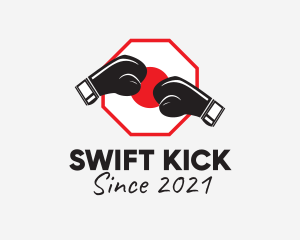 Japanese Kick Boxing  logo design