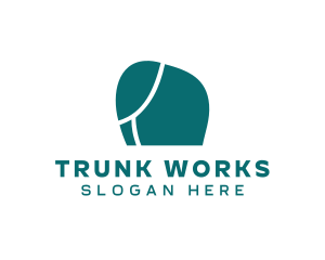Trunk - Elephant Animal Zoo logo design