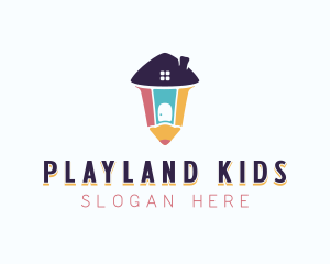 Pencil Childcare Kindergarten logo design