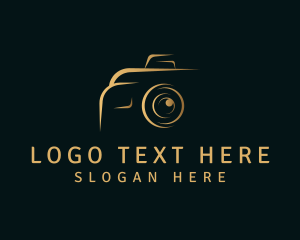 Video - Gold Camera Photography logo design