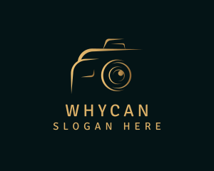 Dslr - Gold Camera Photography logo design