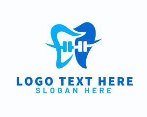 Molar - Dentist Moral Braces logo design