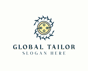 Sewing Button Tailor logo design