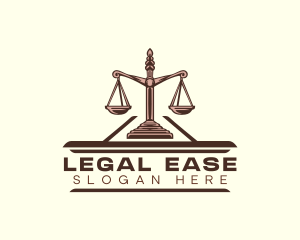 Justice Scales Legal logo design