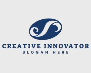 Creative Agency Wave logo design