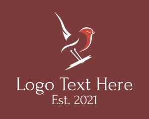 Zoology - Minimalist  Swallow Bird logo design