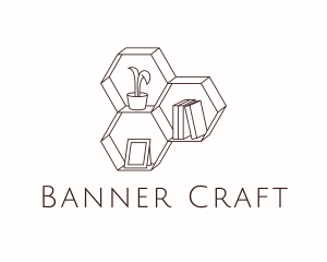 Interior Decor Shelf  logo design