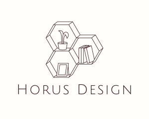 Interior Decor Shelf  logo design