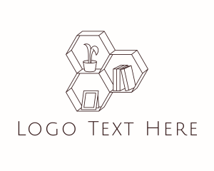 Decoration - Interior Decor Shelf logo design