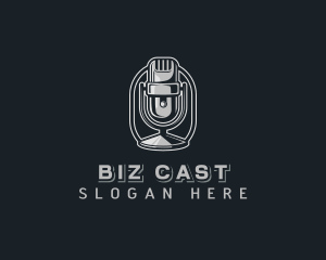 Podcast - Mic Podcast Audio logo design