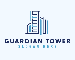 Business Tower Construction logo design