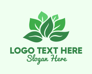 Farm - Bouquet Green Leaves logo design