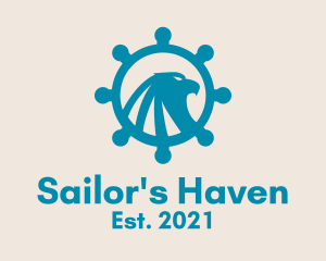 Eagle Ship Helm  logo design