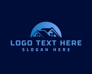 Apartment - Residential Roofing Contractor logo design