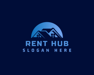 Rent - Residential Roofing Contractor logo design